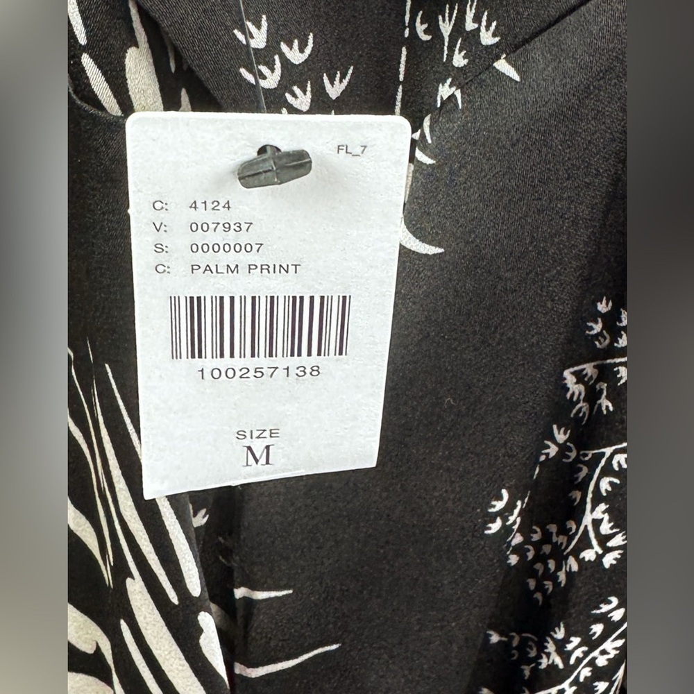 Bishop + Young Nora Wide Leg Jumpsuit Palm Print Size M NWT Back Tie - Picture 8 of 8